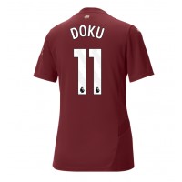 Manchester City Jeremy Doku #11 Fotballklær Tredjedrakt Dame 2024-25 Kortermet